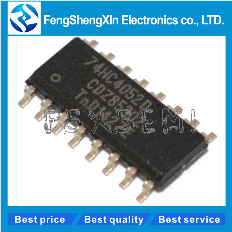10 Cái / lốc 74HC4052D 74HC4052 SN74HC4052DR Dual 4 Kênh analog multiplexer demultiplexer IC SOP-16