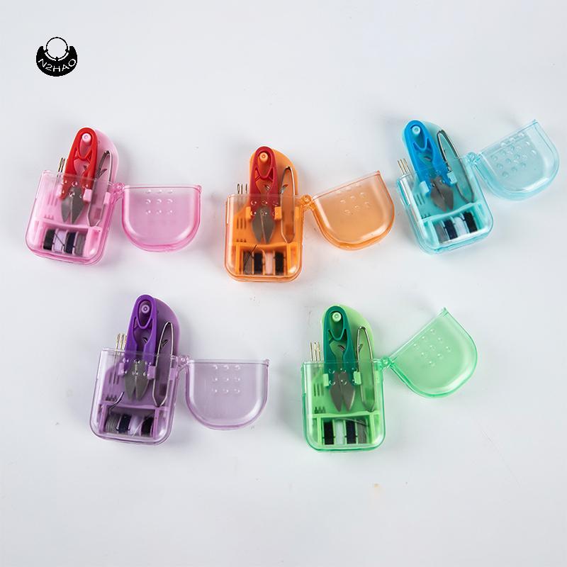 N2HAO Home Du Lịch May Hộp Tinh Tế Di Động Mini Hộ Gia Đình Kim Hộp May QZZ