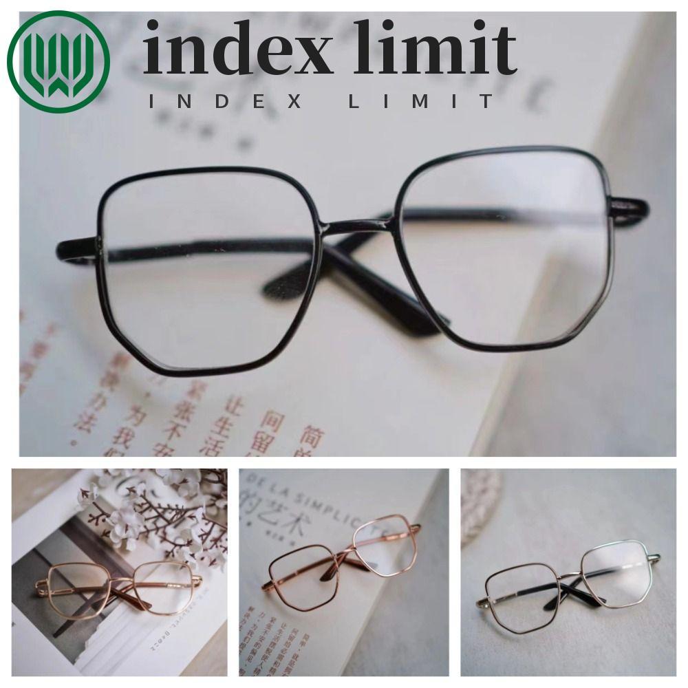 INDEX LIMIT Idol Plush Doll Glasses, Hàn Quốc Kpop Mềm Preppy Cotton Doll 's Glasses, Business Silve