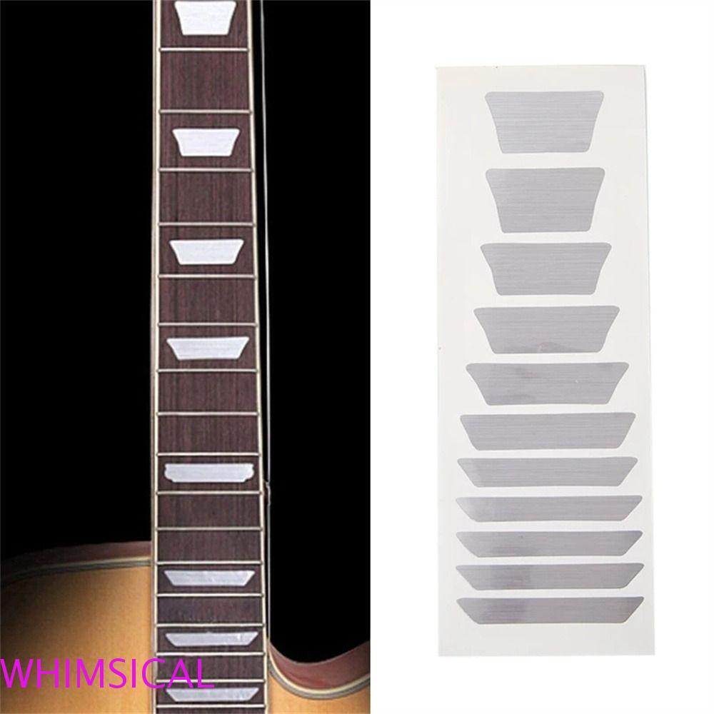 WHIMSICAL Guitar Sticker Guitar Inlay Sticker PET Bass Guitarra Phụ Kiện Đàn Guitar Điện Nhạc Cụ Đàn