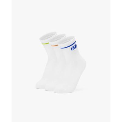 SKECHERS - Set 3 vớ trẻ em cổ cao phối viền_L125K048-058F