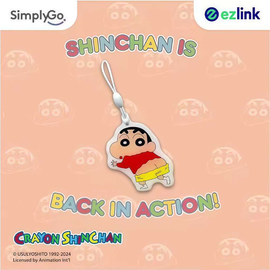 Crayon Shin-chan Pants Down EZ-Link Charm Die-Cut (Exp:2030)