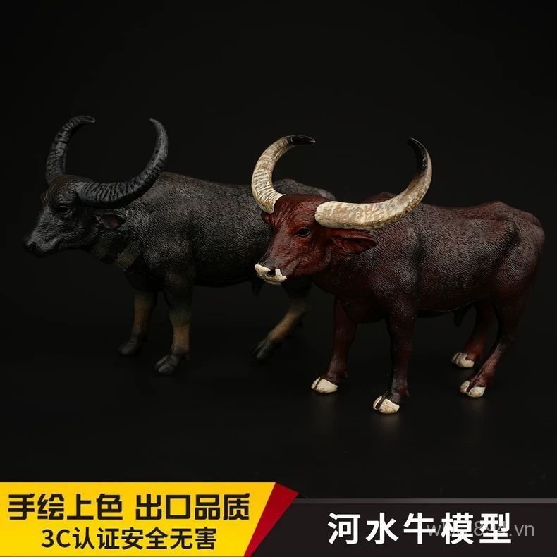 Chắc Chắn Trẻ Em Mô Phỏng Động Vật Đồ Chơi Mô Hình Động Vật Buffalo Buffalo Buffalo Buffalo Nhận Thứ
