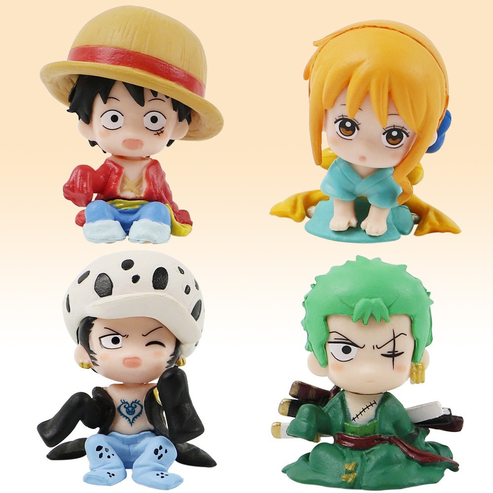 [ hỏa tốc hcm ] Mô hình chibi One Piece - Luffy mũ rơm Nami Zoro Law