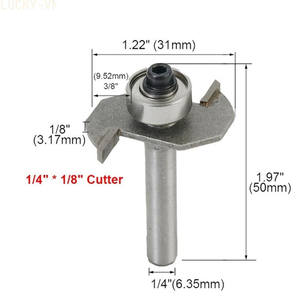 Cutter Router Bit Universal 1/8' Cutting Depth 1/8' Cutting Depth T Slot