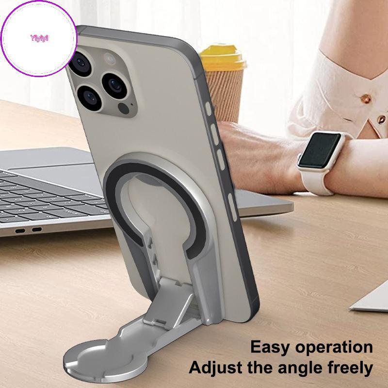 Yiyi Đa Năng Có Thể Gập Lại Từ Giá Đỡ Điện Thoại Xoay Được Để Bàn Hai Mặt Từ Tính Cho MagSafe Samsun