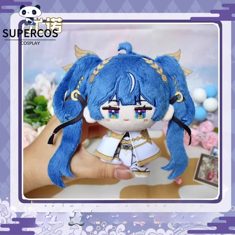 Wuthering Waves Plushie Iuno Doll 12cm Ngồi Nhồi Bông Mặt Dây Chuyền Quà Tặng