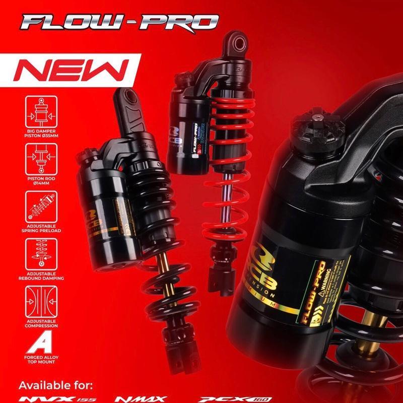 Phuộc Sau RCB Flow Pro Dành Cho VARIO, CLICK, VISION 330mm Có Chỉnh