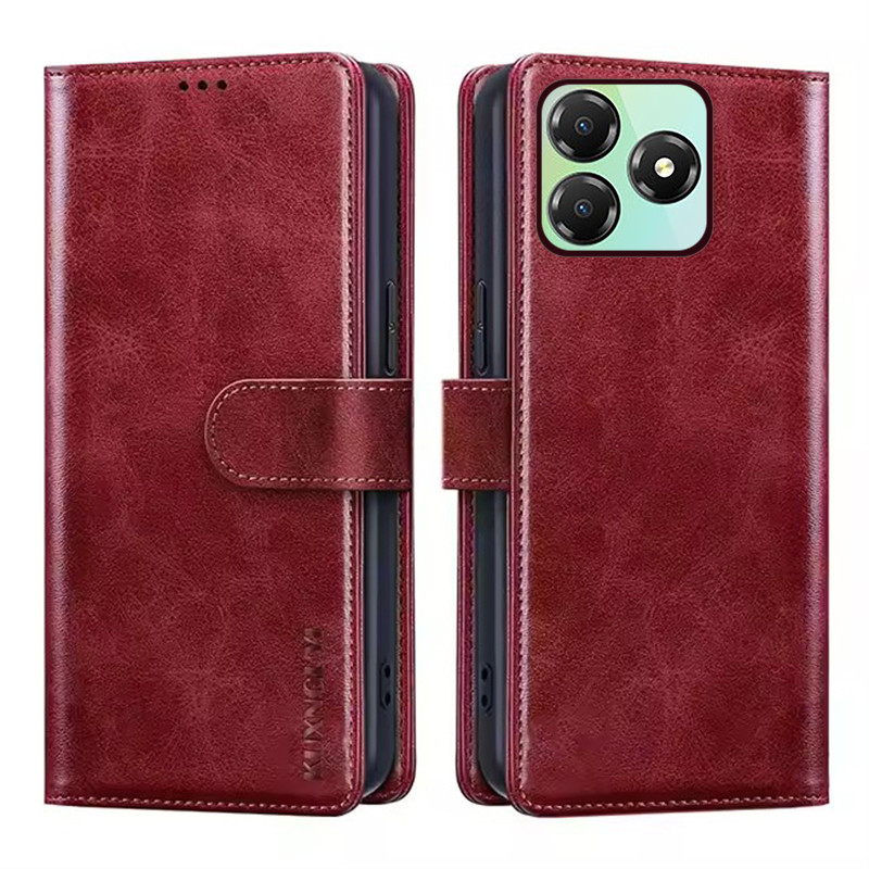 Ví Điện Thoại Dành Cho ZTE Blade A36 Nubia A36 4G Có Giá Đỡ Thẻ Từ Tính Lật Da Đứng Bảo Vệ Vỏ Chống 