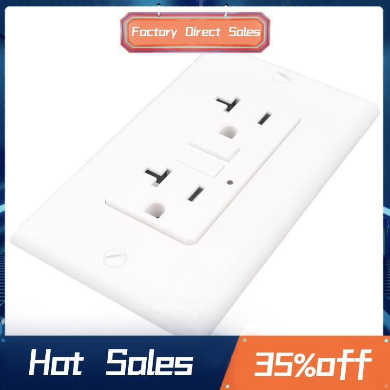 GFCI Outlet 20A, Thụ thể điện GFI có đèn báo LED, Bộ ngắt mạch đứt gãy mặt đất chống Tamper 20A