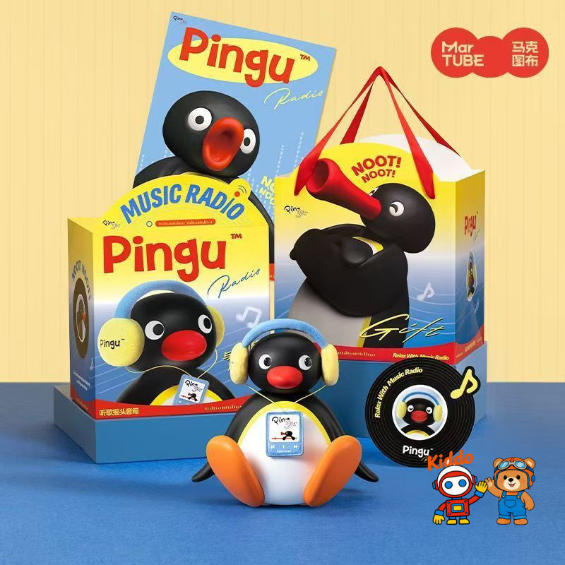 Hàng sẵn có Mark Tabric Pingu Penguin Loa Bluetooth Âm thanh Giáng sinh Quà tặng sinh nhật cho bé gá