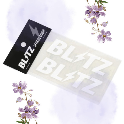 [Trực tiếp từ Nhật Bản]BLITZ (ブリッツ)  
BLITZ nhãn dán logo w100mm WHITE (2 cái) 13555