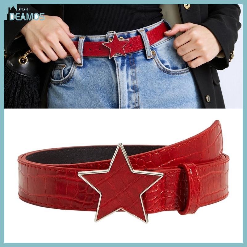Thắt lưng nữ da PU chi tiết Edgy Star, hợp thời trang