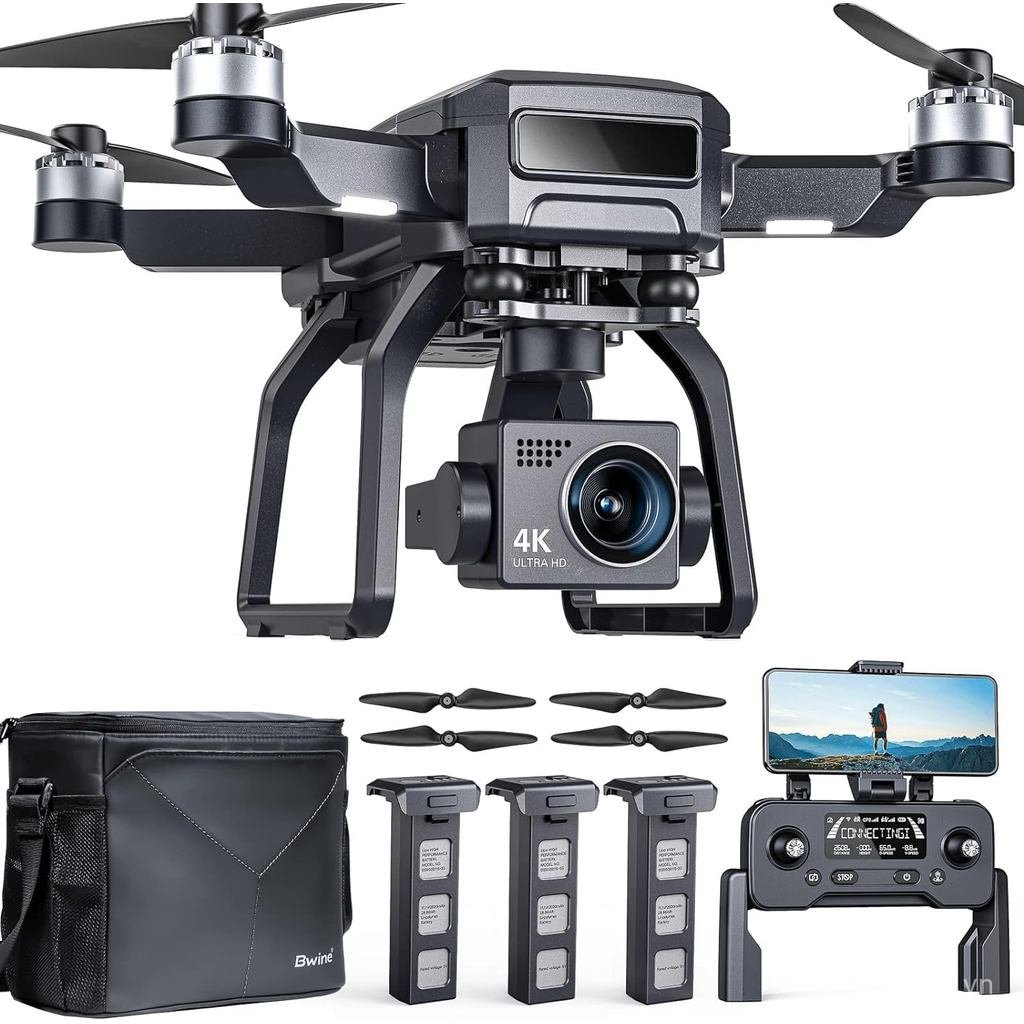 Máy bay không người lái Bwine F7GB2 Pro có Camera dành cho người lớn 4K UHD trên không, Gimbal 3 trụ