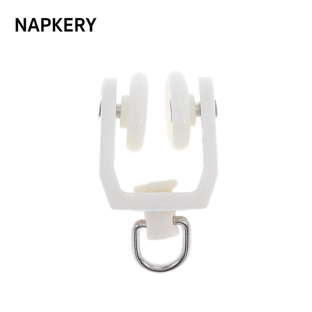 Đường ray rèm trần NAPKERY, Bộ theo dõi rèm nhựa kim loại, Đường ray cửa sổ Đường ray cong thẳng Tha