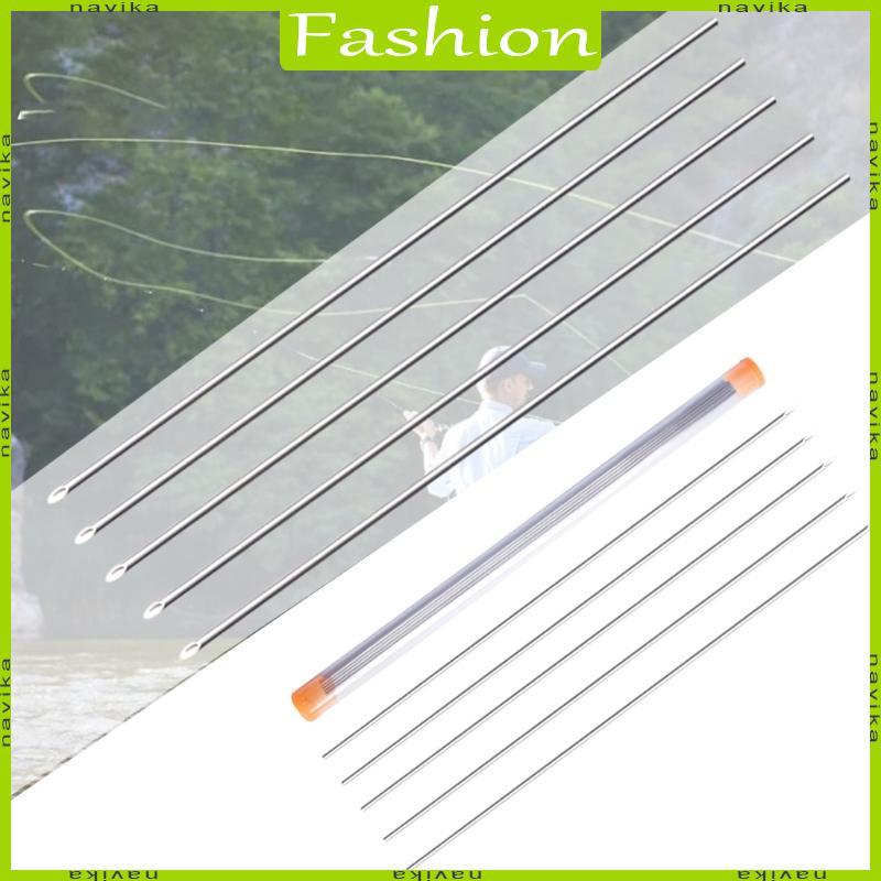 NA 5 Chiếc Câu Cá Kim Thép Không Gỉ Rỗng Giun Đất Móc Kim