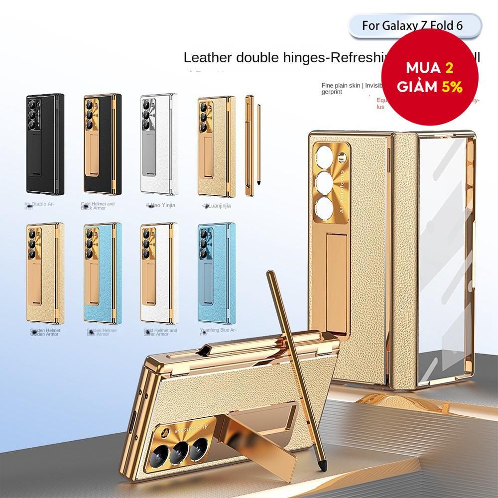 Ốp lưng thẩm mỹ doanh nhân cho Samsung Galaxy Z Fold6 Fold7, thiết kế độc đáo, ốp lưng PC cứng, hình