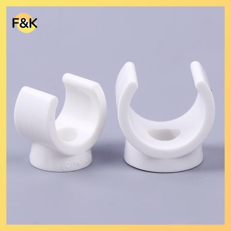 F & K 20 Cái 20mm PVC Kẹp Nước Kẹp Đầu Nối Phù Hợp Cho 0.5 / 0.79 Inch OD Khay TV Ống Móc Treo Ống H