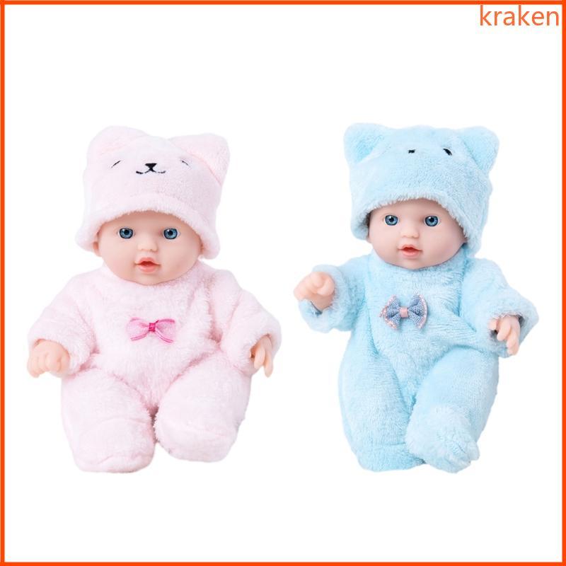 KRA 8in Mô Phỏng Búp Bê Bé Gái Búp Bê Mở Mắt Cuộc Sống Như Tái Sinh Có Vẻ Thật