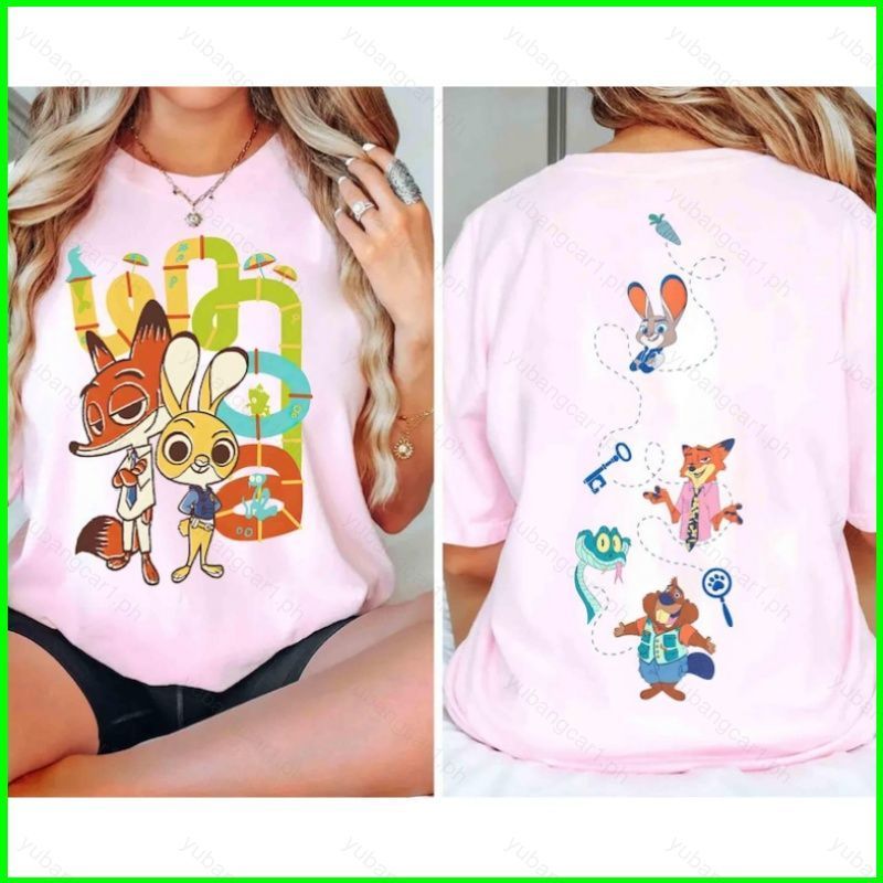 YB1 Zootopia 2 JUDY NICK 110cm-6XL Áo thun ngắn tay áo thun 110cm-6XL BY1
