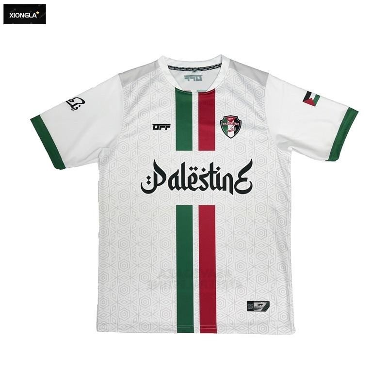 Palestine JERSEY SUBLIMATION OFFENSE TRẮNG JERSI SOCCER FOOTBALL FUTSAL FULL