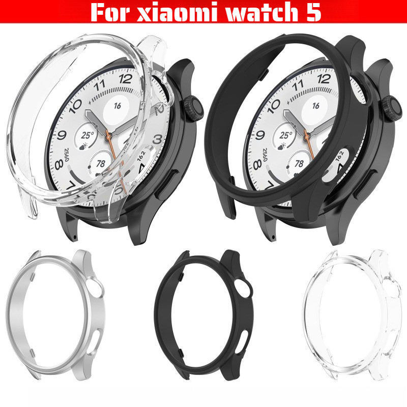 Ốp Lưng Cho Xiaomi Watch 5 PC Cứng Khung Rỗng Bảo Vệ Cản Cho Xiaomi watch5 PC Bảo Vệ Phụ Kiện Thời T