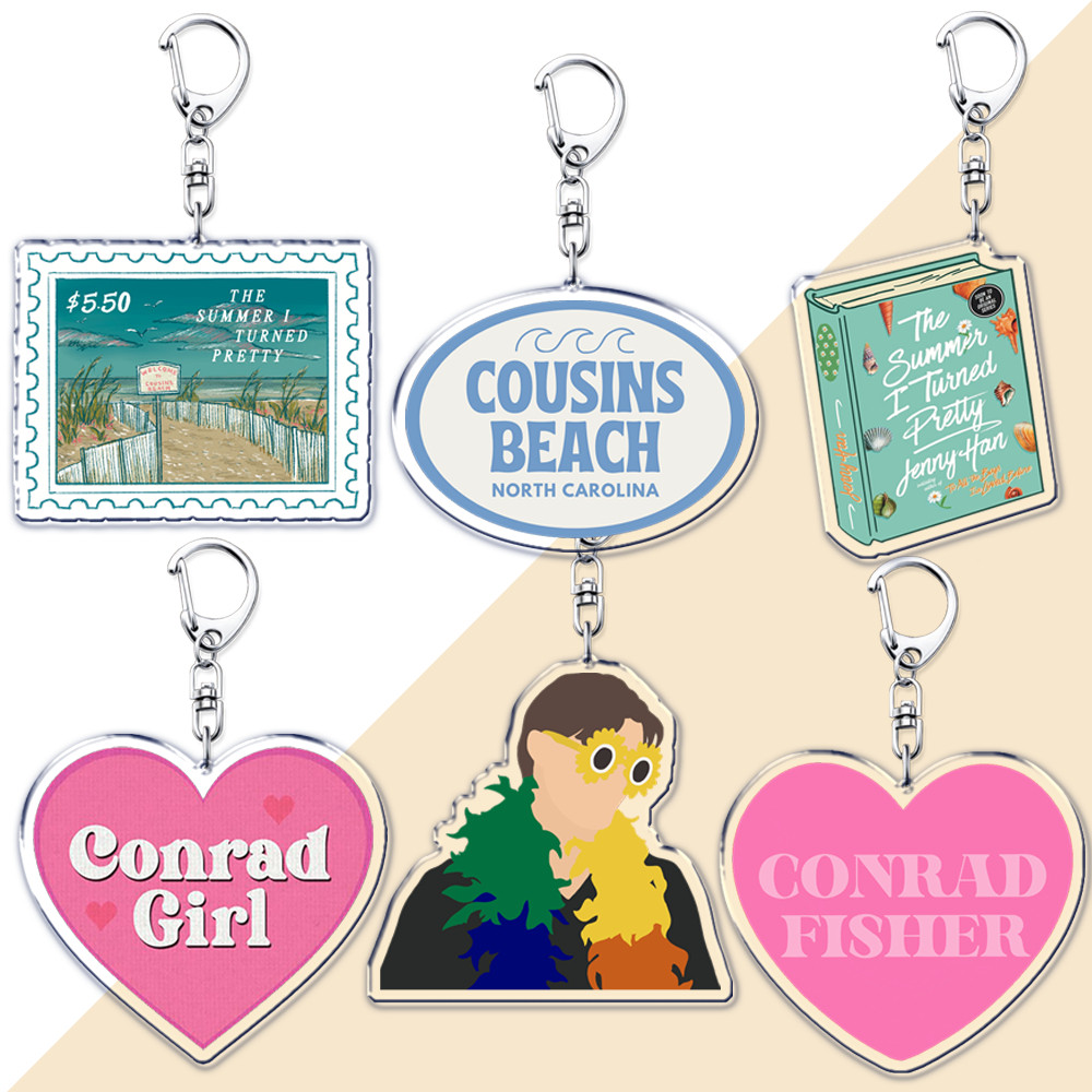The Summer I Turned Pretty Keychain for Accessories Tsitp Conrad Fisher Jenny Han Jeremiah Keyring  