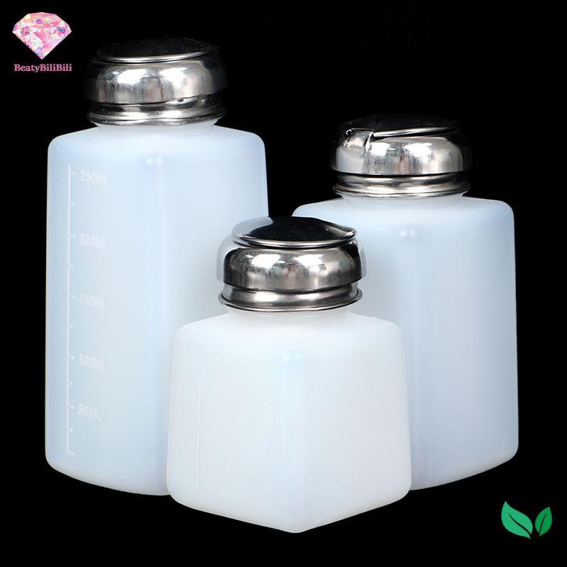 Heabety Máy Bơm Rỗng Dispenser Sơn Móng Tay Tẩy Chai Móng Tay Nghệ Thuật Sạch Acetone Chai Mới