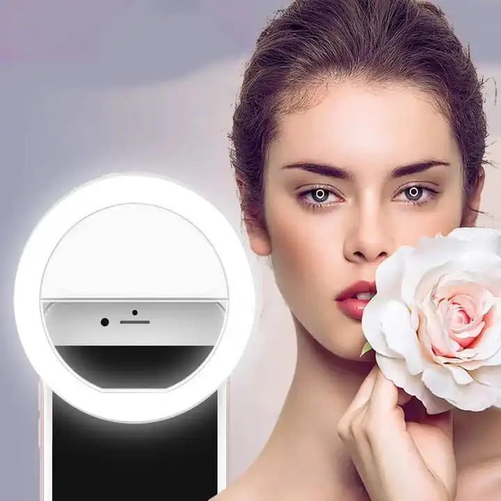 Đèn vòng Selfie cho IPhone | Pin sạc | Đèn LED di động cho Camera chụp ảnh điện thoại IPhone / Andro