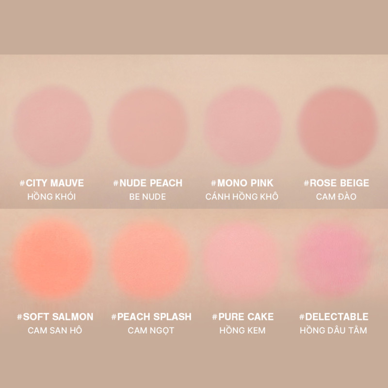 Phấn Má Hồng 3CE Face Blush Chuẩn Màu, Mịn Lì, Tươi Tắn Nhẹ Nhàng Đầy Tự Nhiên, Chuẩn Màu Tệp Lên Da | BigBuy360 - bigbuy360.vn