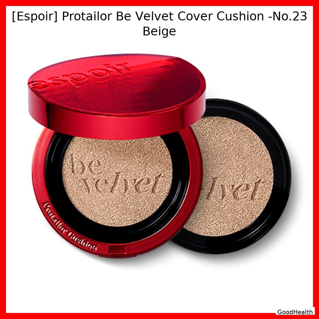 [Espoir] Protailor Be Velvet Cover Cushion -No.23 Beige / Korean Cushion Foundation / Velvet Finish 