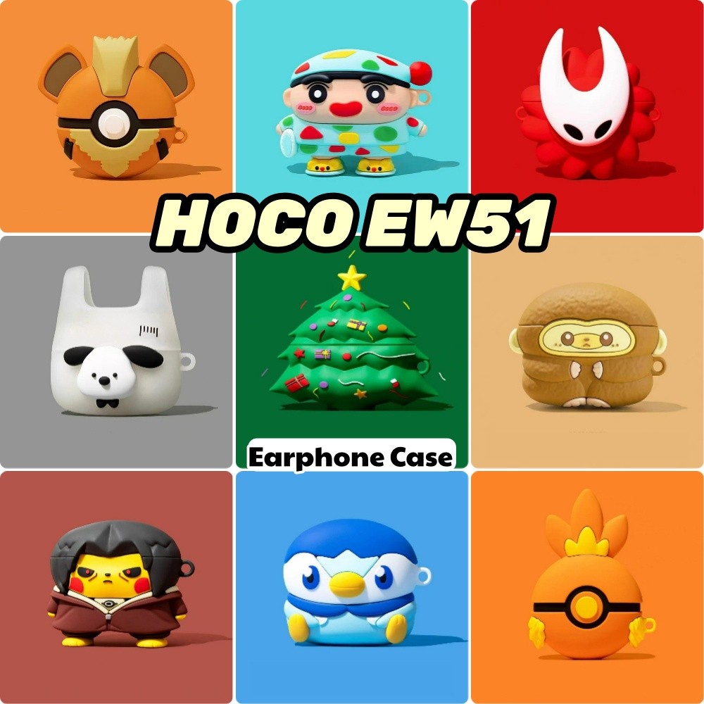 【imamura】Cho HOCO EW51 ốp tai ng Case Kiểu dáng dễ thương Vỏ Bảo Vệ Hộp Sạc Tai Nghe