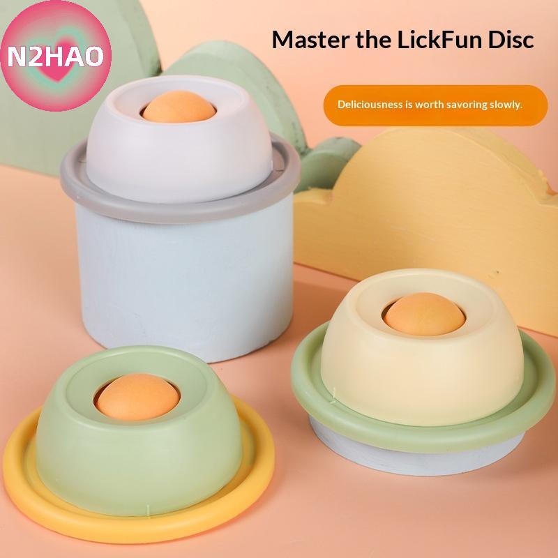 N2HAO Pet Li Mat Sữa Chua Liing Tấm Ăn Chậm Cho Chó Mèo - Bát Ốc Tương Tác Thúc Đẩy Sức Khỏe Nha Kho