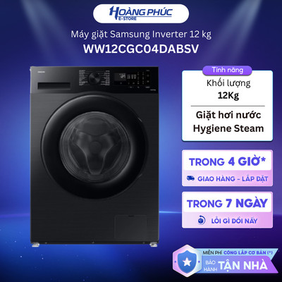 WW12CGC04DABSV - Máy Giặt Samsung Inverter 12 Kg WW12CGC04DAB {Ship HCM 0Đ}