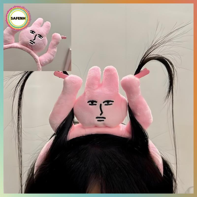 SAFENH 1 Fun Raise Your Hands To Pull Your Hair, Pink Bunny s, Funny Fun s, Grab Bangs, Hair Ties, M