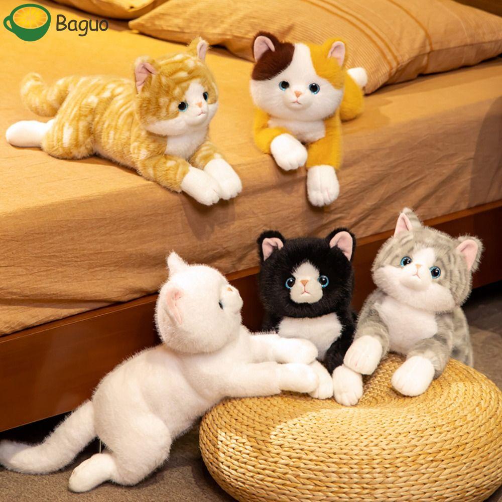 Đồ chơi sang trọng BAGUO Kitten, Búp bê mèo giống như thật họa tiết mềm mại, Thiết kế giống như thật