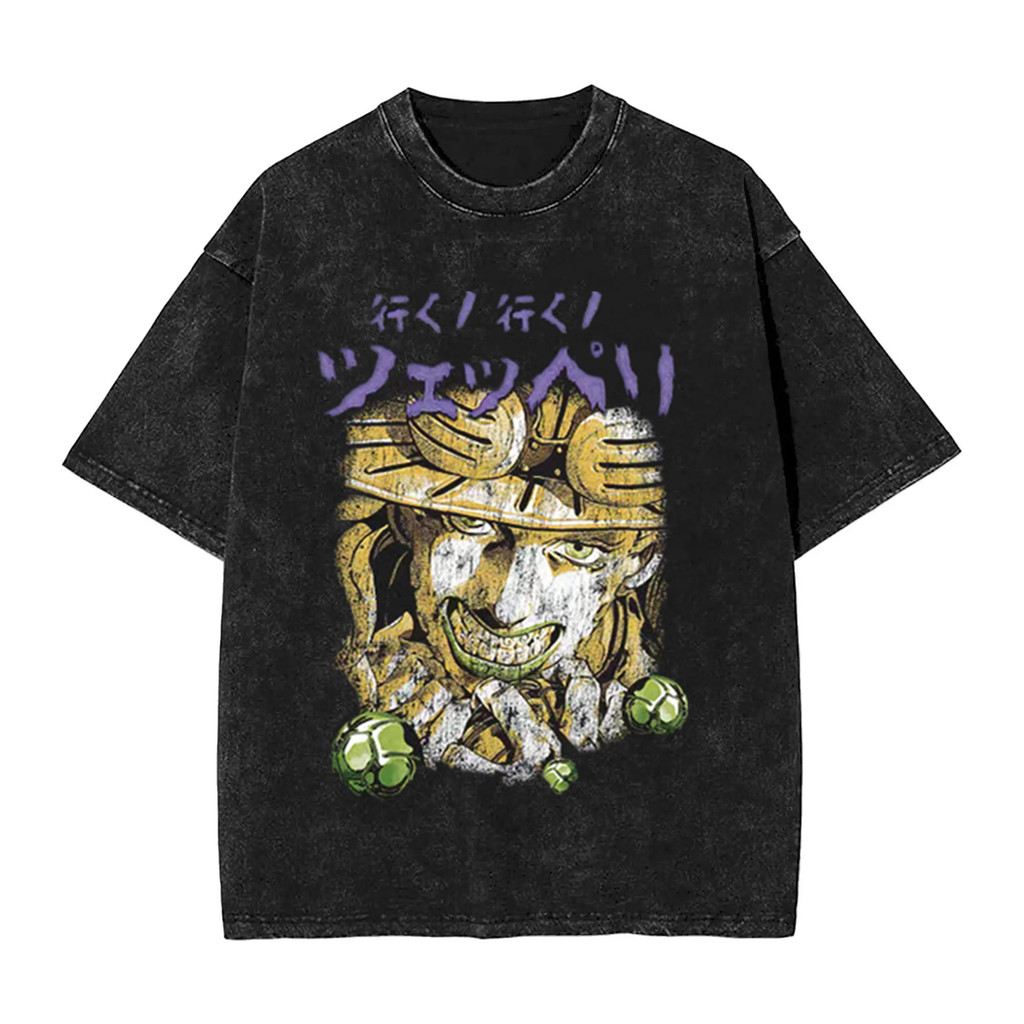 Áo thun ngắn tay JoJo's Bizzare Adventure Steel Ball Run - Nhân vật Gyro Zeppeli & Jonathan Joestar,
