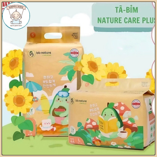 COMBO 2 Bịch Tã Bỉm BB NATURE CARE PLUS Công Nghệ Hàn Quốc Siêu Mỏng Đủ Size Từ NB Đến 4XL