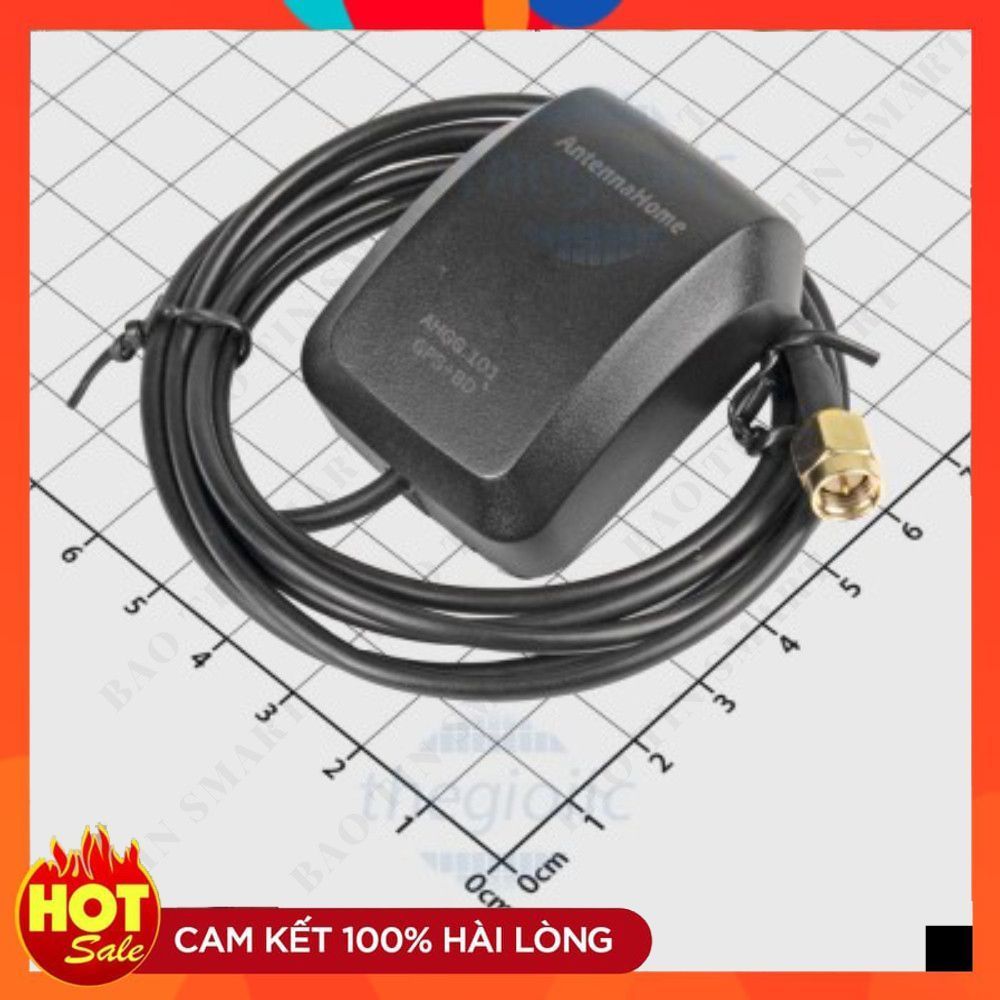 AHGG.101 Ăng Ten GPS/BD Box Đầu SMA Đực Dây Dài 2m ChipViet Store