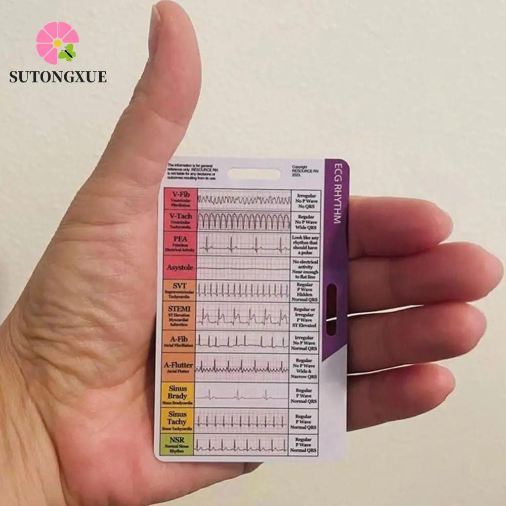Thước đo tự đo SUTONGXUE Ecg, thước đo chính xác bằng nhựa Ecg / ekg Thẻ bỏ túi nhịp điệu, đo ECG tr
