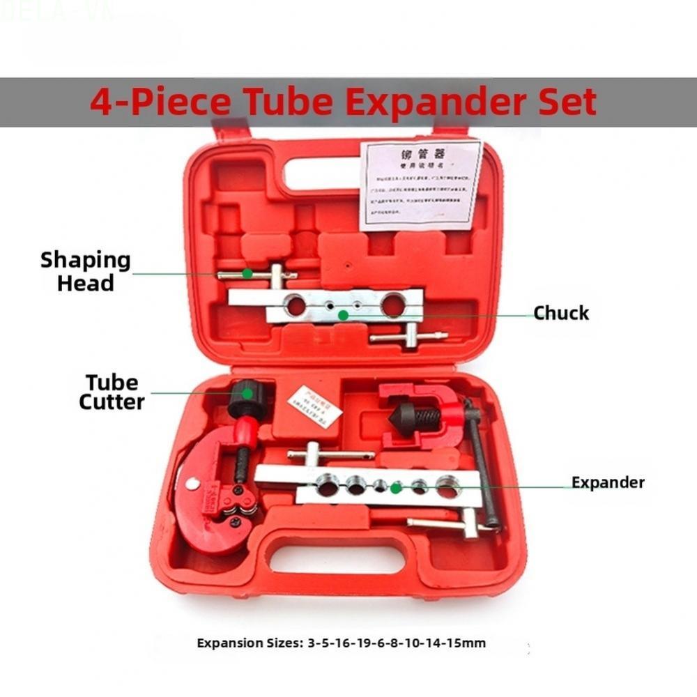 4pc Pipe Riveter Set 3 19mm HVAC Copper Aluminum Tube Expander Flaring Tool#DELA