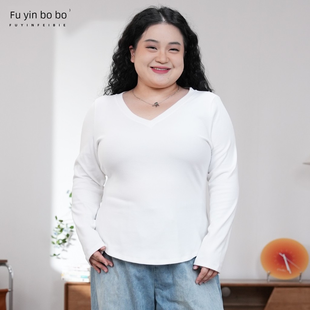 áo phông bigsize nữ áo phông nữ đẹp Fuyin Boiling Đừng [Heart Hidden Old Dream] Áo thun dài tay nhun
