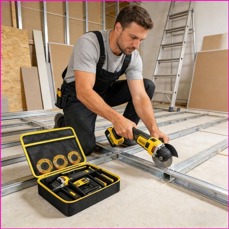 Strong Storage Bag For Cutting Device Includes Removable Dividers And Mesh Pocke