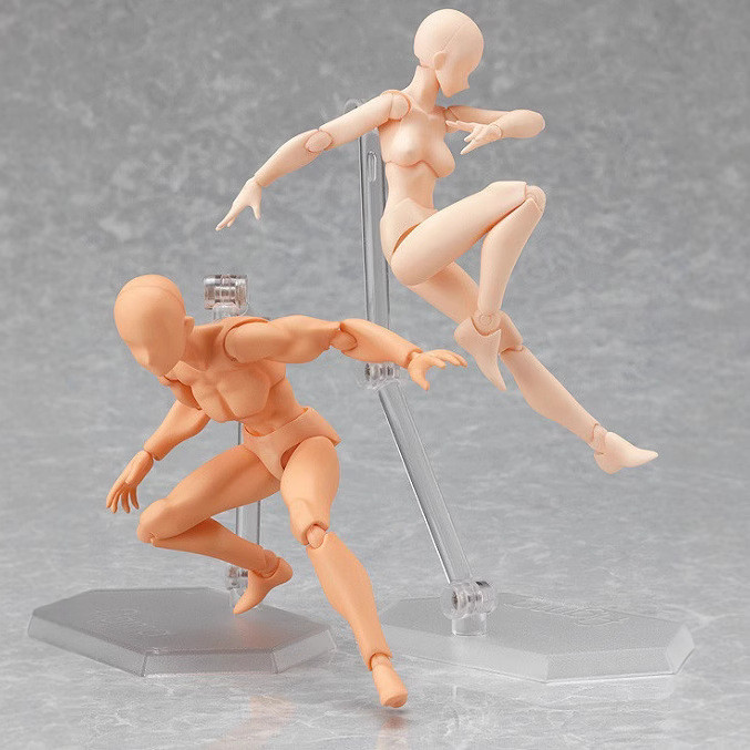 Figma Body Nam Nữ He she Skin Tone Movable Hình Mẫu 0KK7