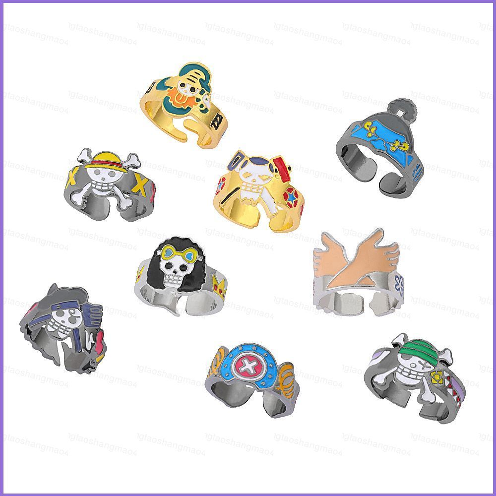 YT4 ONE PIECE Nhẫn và Trang sức Nhân vật Nổi bật như Nami, Tony Tony Chopper, Luffy