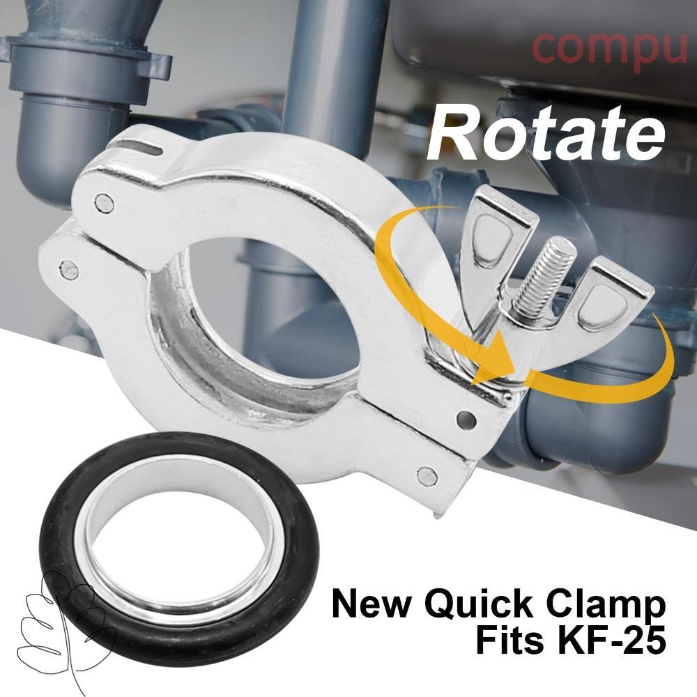 Vòng định tâm COMPU O TYPE, Kẹp nhôm KF25 bằng nhôm bạc, Cao su đen KF25 cầm tay Kẹp nhanh công nhân