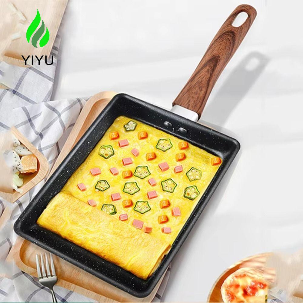 YIYU Chảo Trứng YIYU, Chảo Trứng Tamagoyaki Vuông Chống Dính, Hình Chữ Nhật Phong Cách Nhật Bản Nồi 