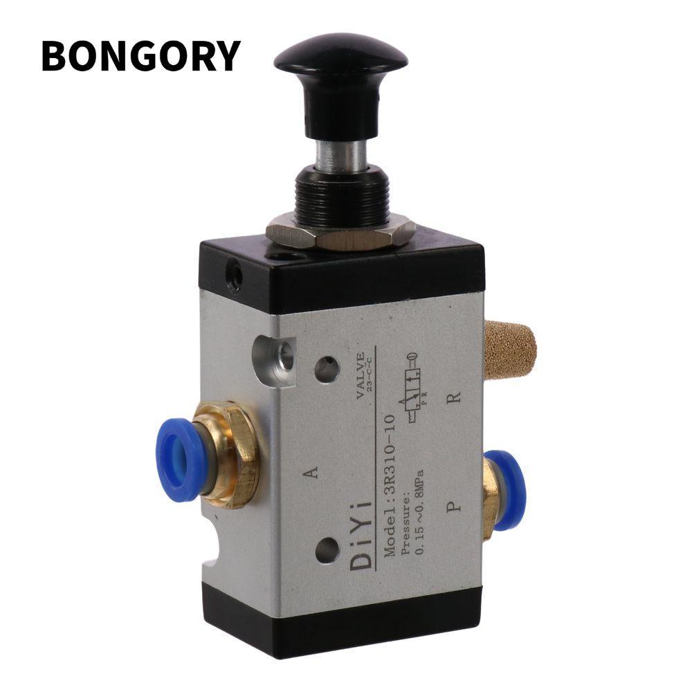 BONGORY 3R210-08, Van điện từ 3 chiều cầm tay, Van khí thủ công khí nén 1 / 4 "PT 2 vị trí điều khiể