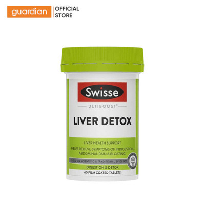 Viên Uống Thải Độc Gan Swisse Ultiboost Liver Detox 60 Viên | Guardian Việt Nam