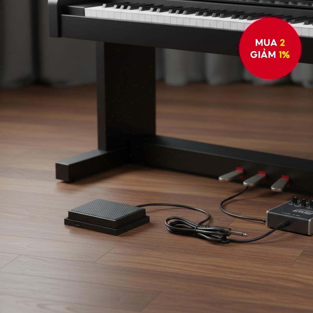 Roland Black ABS Electronic Piano Pedal Sustain Damper Keyboard Accessories cho đàn phím và đàn pian
